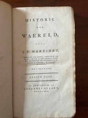 Martinet - Historie der Waereld, 9 delen, 1789 beschikbaar voor biedingen