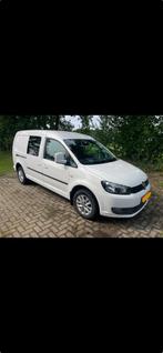 VW Caddy Maxi 1.6 TDi– Verlengd – Luxe uitvoering – Topstaat, Auto's, Voorwielaandrijving, Euro 5, Zwart, 4 cilinders