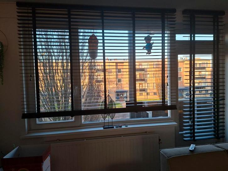 Zwarte Jaloezieën - Diverse Maten, Huis en Inrichting, Stoffering | Gordijnen en Lamellen, Gebruikt, 100 tot 150 cm, 50 tot 100 cm