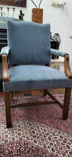 Engelse George III style Fauteuil * Vintage Stoel, Ophalen, Overige materialen, Gebruikt, Minder dan 75 cm