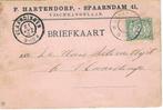 Briefkaart van Spaarndam naar Vlaardingen  1904, Verzenden, Na 1940, Gestempeld