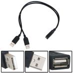 USB-Splitter Kabel (vrouw naar 2x man) - 30 cm, Verzenden, Nieuw
