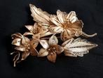 Grote Antieke Goud op Zilver Filigrain Broche, Sieraden, Tassen en Uiterlijk, Antieke sieraden, Ophalen of Verzenden, Zilver, Broche
