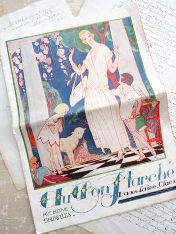 Antieke brochure “Au Bon Marché” beschikbaar voor biedingen