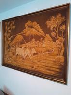 Mooi batik schilderij indonesie, Antiek en Kunst, Kunst | Schilderijen | Abstract, Ophalen of Verzenden