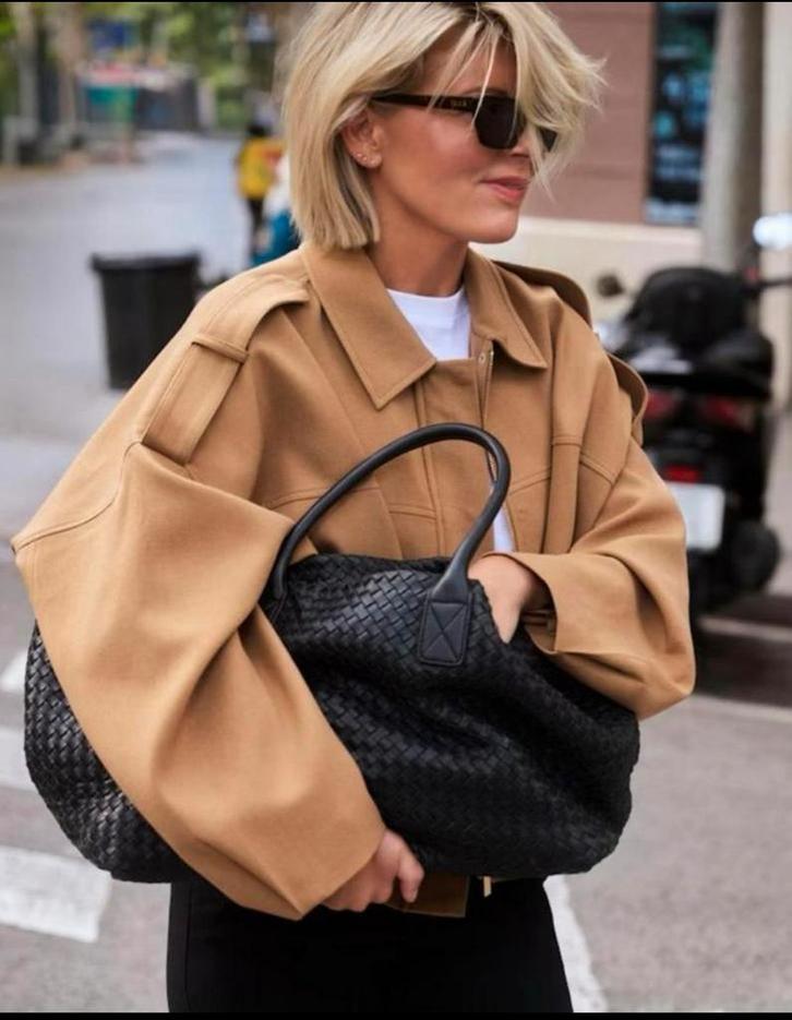 Shoeby x Lonneke Nooteboom bomber jack camel, Kleding | Dames, Jassen | Winter, Nieuw, Bruin, Ophalen of Verzenden