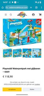 Playmobil waterpretpark met glijbanen - 6669 - Set Compleet, Ophalen, Zo goed als nieuw