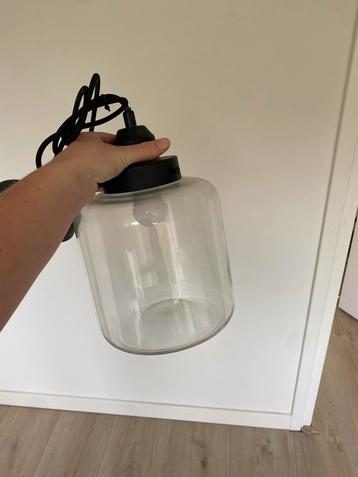 Glazen hanglamp doorzichtig beschikbaar voor biedingen
