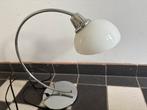 Vintage Tafellamp "Harmoni" – Art Deco Stijl – chroom &, Art Deco Stijl, Glas, Ophalen of Verzenden, Zo goed als nieuw