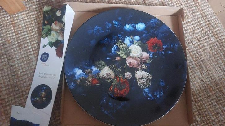 NIEUW in doos Wandbord Heinen  Stilleven met bloemen, Huis en Inrichting, Woonaccessoires | Wanddecoraties, Nieuw, Ophalen of Verzenden