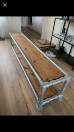 Industriële Steigerbuis Bank / TV Meubel, Huis en Inrichting, Kasten | Televisiemeubels, Ophalen, 150 tot 200 cm, Zo goed als nieuw