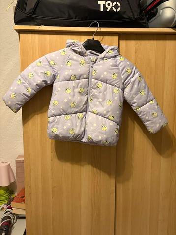 Leuke gewatteerde jas met print - Maat 98 beschikbaar voor biedingen
