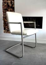 4/6/8/10 wit leder Henders & Hazel design eetkamerstoelen, Huis en Inrichting, Stoelen, Ophalen, Wit, Niet opgegeven, Zo goed als nieuw