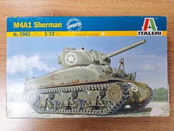 1:72 1/72 Italeri M4A1 Sherman beschikbaar voor biedingen