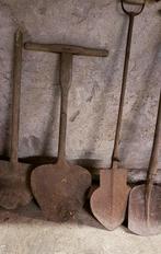 Smeedijzeren oude gereedschappen tuingereedschap, Antiek en Kunst, Ophalen