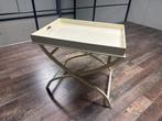 Tafel met dienblad, Huis en Inrichting, Tafels | Bijzettafels, Ophalen, Minder dan 45 cm, Gebruikt, 55 tot 75 cm