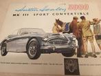 1961 Nederlands Austin Healey 3000 mk3 Convertible folder, Boeken, Ophalen of Verzenden, Zo goed als nieuw