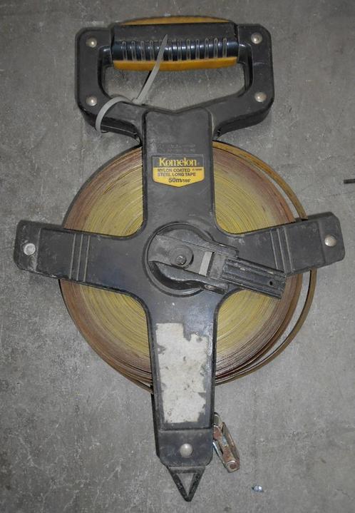 Lengtemeter, 2x 50 mtr en 1x 25 mtr, oa Komelon, Stabila, Doe-het-zelf en Verbouw, Meetapparatuur, Gebruikt, Afstand, Ophalen of Verzenden
