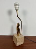 Gesigneerde Philippe Jean bronzen tafellamp, Frankrijk 1970, Huis en Inrichting, Ophalen of Verzenden, Gebruikt, Minder dan 50 cm