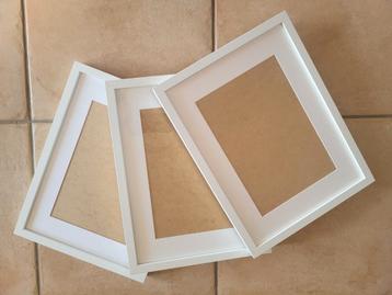 3x Witte Ribba Fotolijsten van IKEA beschikbaar voor biedingen