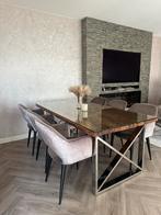 Richmond eettafel stoelen 6 stuks, Huis en Inrichting, Ophalen, Zo goed als nieuw, Grijs, Vijf, Zes of meer stoelen