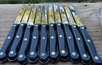 10 vleesmessen te koop, Ophalen, Zo goed als nieuw, Rvs of Chroom, Los bestek