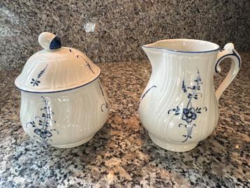 Villeroy & Boch Vieux Luxembourg Suikerpot & Melkkan beschikbaar voor biedingen