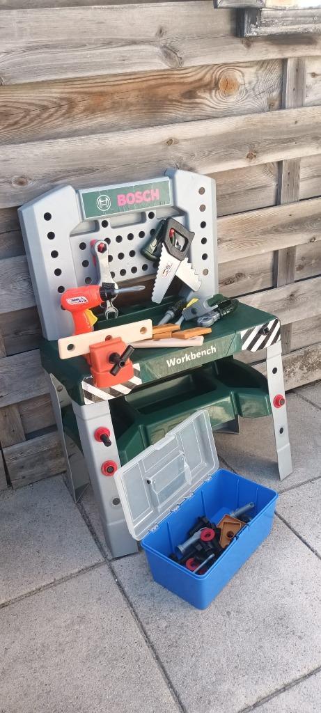 werkbank kind "Bosch", Kinderen en Baby's, Speelgoed | Speeltafels, Gebruikt, Ophalen