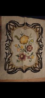 Crewel wollen borduurwerk op linnen, Ophalen of Verzenden