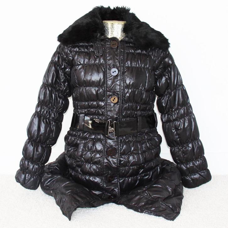 Mooie Warme Bandolera Donsjas (Maat 38) € 45,-, Kleding | Dames, Jassen | Winter, Zo goed als nieuw, Maat 38/40 (M), Zwart, Ophalen of Verzenden