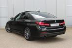 BMW 5 Serie 520d High Executive M Sport Automaat / Schuif-ka, Achterwielaandrijving, 1650 kg, Zwart, Leder