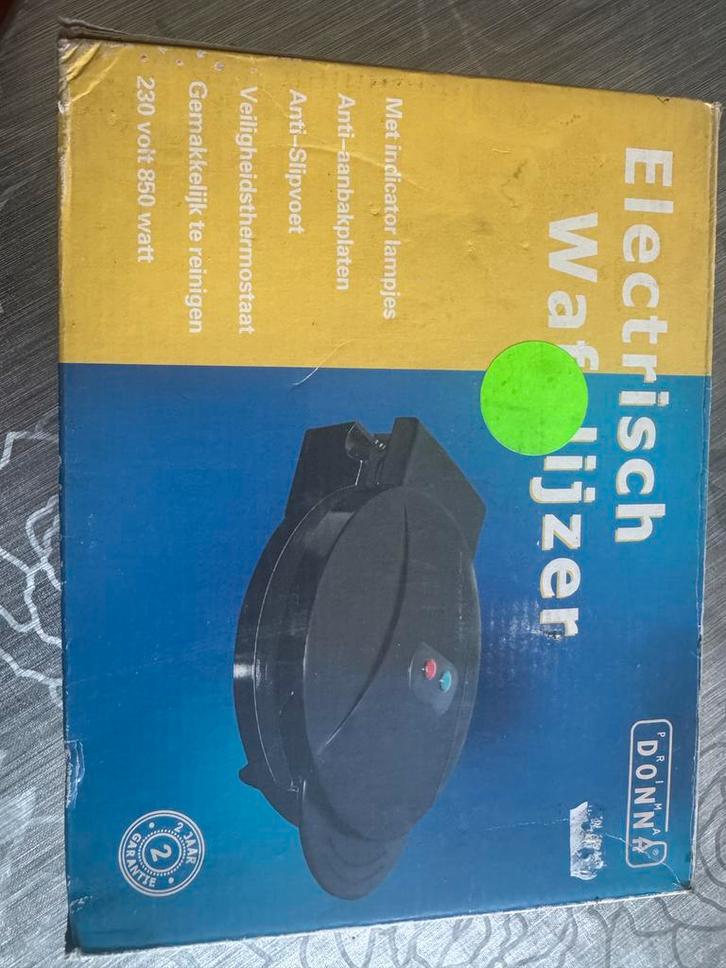 Elektrisch Wafelijzer - Donna, Witgoed en Apparatuur, Wafelijzers, Gebruikt, Uitneembare platen, Ophalen of Verzenden