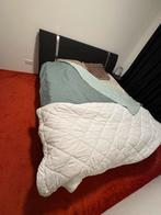 Compleet bed met M-Line matrassen en schotelbodems, Ophalen, Verstelbaar, 90 cm, Overige kleuren