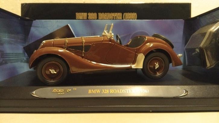 BMW 328 Spyder brown Ricko metal 1:18 KRD, Hobby en Vrije tijd, Modelauto's | 1:18, Zo goed als nieuw, Auto, Overige merken, Ophalen of Verzenden