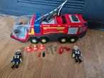 Playmobil brandweer airport bluswagen spuit, Ophalen of Verzenden, Gebruikt, Complete set