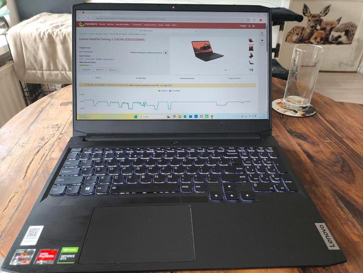 Lenovo IdeaPad Gaming 3 L00 ., Computers en Software, Windows Laptops, 15 inch, SSD, 2 tot 3 Ghz, Ophalen of Verzenden