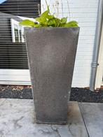 Grijze Polyester plantenbak , hoogte 90cm x 40x40, Tuin en Terras, Ophalen, Kunststof, Gebruikt, Minder dan 60 cm