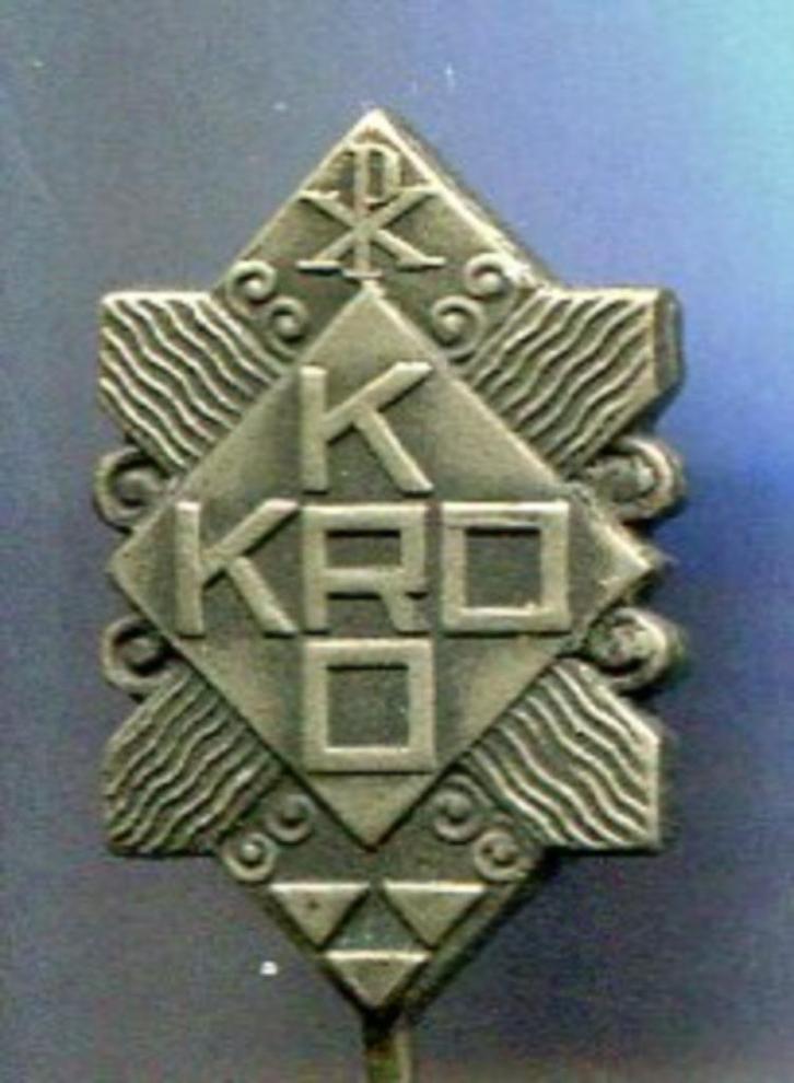 PX KRO zilverkleurig omroep speldje ( V_007a ), Verzamelen, Speldjes, Pins en Buttons, Nieuw, Speldje of Pin, Merk, Verzenden
