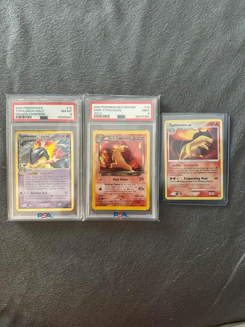 Unieke Typhlosion set!, Hobby en Vrije tijd, Verzamelkaartspellen | Pokémon, Zo goed als nieuw, Losse kaart, Ophalen of Verzenden