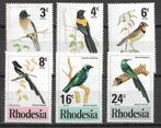 Rhodesia 1977 Vogel bulbul spreeuw hop klauwier pfr+plakk, Verzenden, Zimbabwe, Postfris