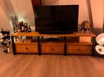 tv meubel hout, Huis en Inrichting, Kasten | Televisiemeubels, Ophalen, Gebruikt, 150 tot 200 cm, Minder dan 100 cm