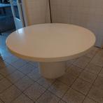 Gratis! Ronde witte tafel 130 doorsnede en 70 hoog, Huis en Inrichting, Tafels | Statafels, Ophalen, Gebruikt