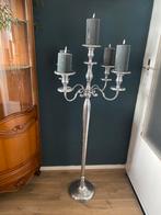 Zilveren hoge 120 cm en 5 -armige kandelaar, Huis en Inrichting, Woonaccessoires | Kandelaars en Kaarsen, Ophalen, 75 cm of meer
