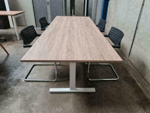 Vergadertafel , instelbaar,  200x100cm wit eiken, nieuw, Huis en Inrichting, Bureaus, Nieuw, Ophalen of Verzenden