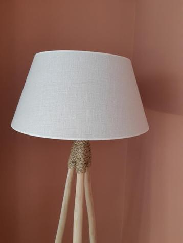 Grote lampenkap 60 cm. naturel / beige beschikbaar voor biedingen
