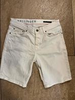 Hallinger witte jeans short heren, maat L in prima staat, Ophalen of Verzenden, Zo goed als nieuw, Maat 52/54 (L), Wit