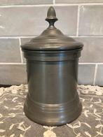 Tinnen pot met deksel (260325c), Antiek en Kunst, Antiek | Tin, Ophalen of Verzenden