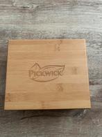 Pickwick theedoos hout *nieuw*, Huis en Inrichting, Keuken | Keukenbenodigdheden, Nieuw, Ophalen of Verzenden