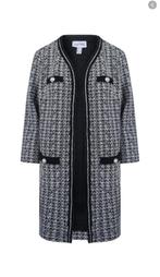 Joseph Ribkoff prachtig grijs/zwarte chique jas mt 46 ZGAN, Overige kleuren, ., Maat 46/48 (XL) of groter, Joseph Ribkoff