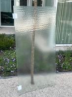 3/4 hoge glazen deur ,  gewolkt glas, goede staat. 99b x160h, Doe-het-zelf en Verbouw, Deuren en Horren, Ophalen, 80 tot 100 cm